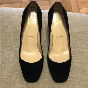Christian Louboutin Black Suede Pumps Size 36